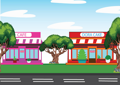 Coffee Shop illustration webpage. art artwork branding cafe cafe vector coffee coffee shop coffee vector design digital digital art digital illustration graphic design illustration logo ui ux vector