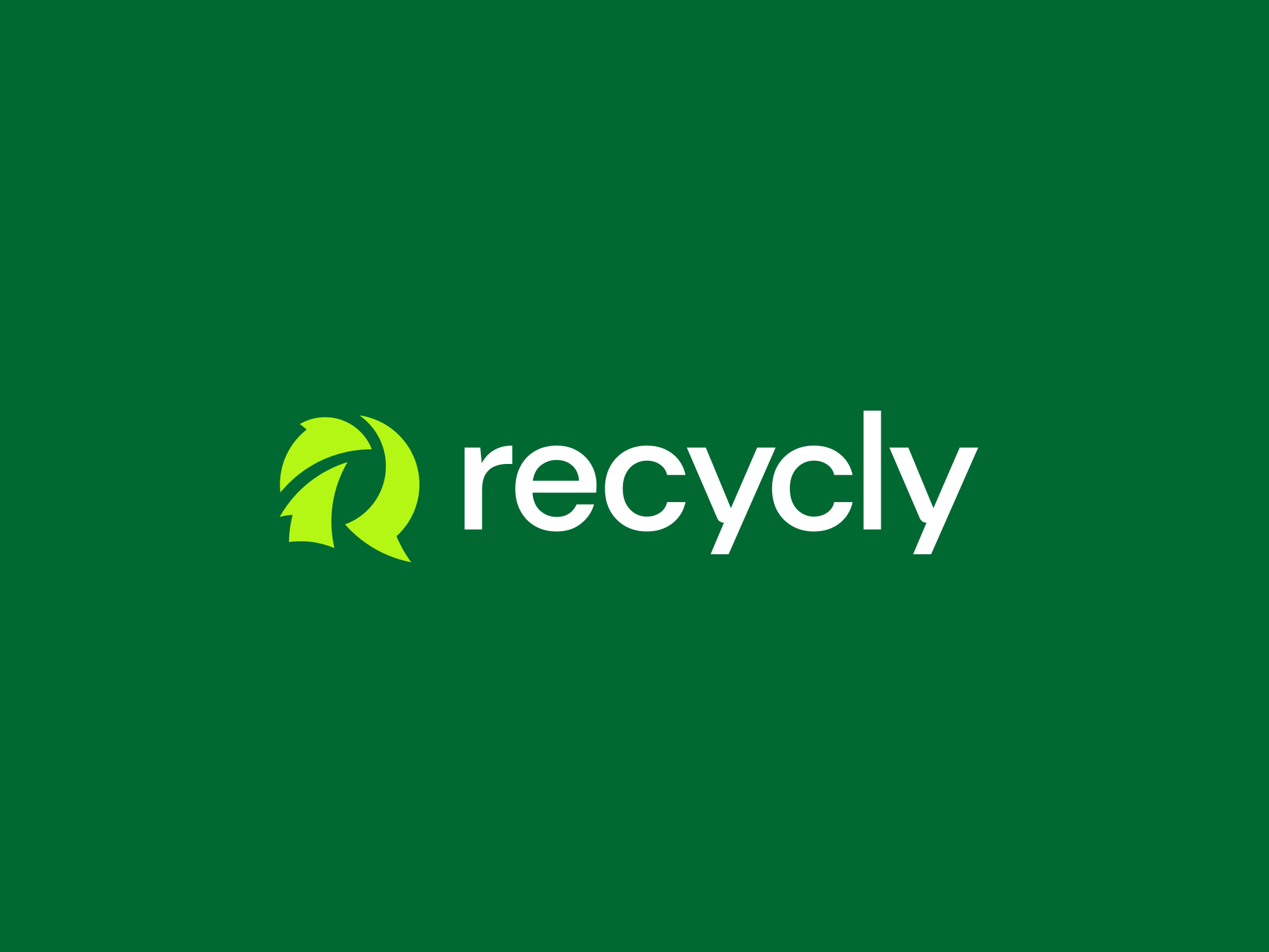 Recycly - Logo Concept arrow logo branding clean design eco graphic design green logo hdcraft logo recycle simple logo