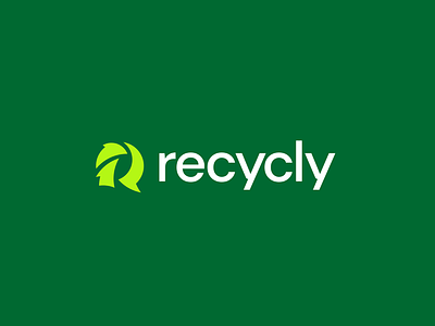 Recycly - Logo Concept arrow logo branding clean design eco graphic design green logo hdcraft logo recycle simple logo