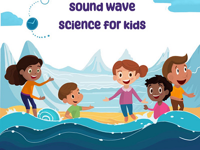 This children's illustration brings the science of sound advertising children book illustration illustration poster