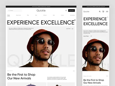 E-commerce Website Homepage-Quickle awe e commerce ecommerce ecommerce landing page ecommerce website web webdesign website