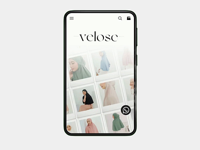 Velose Mobile Website animation motion graphics ui