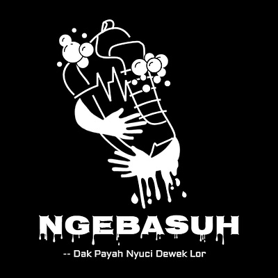 "NGEBASUH" SHOES LAUNDRY LOGO bran logo shoes