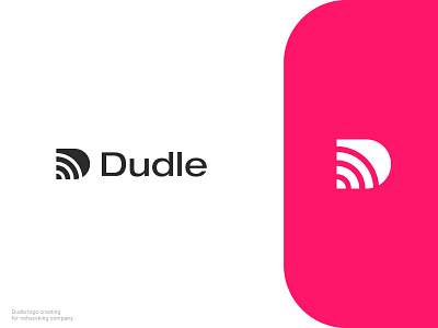 Dudle logo for tech company branding identity logo logo mark network tech technology
