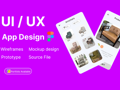 UI /UX Furniture App Design by Saira on Dribbble