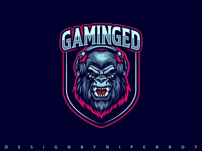 Gaminged e-sports mascot logo animation art logo brand identity branding cartoon logo e sports logo gaming graphic design illustration logo lion logo logo logo design logo designer logo inspiration logo mark logo type logos mascot mascot logo simple logo