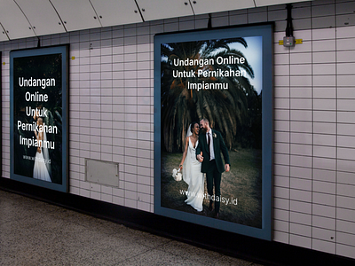 Withdaisy - Wedding organizer invitation marketing campaign branding graphic design
