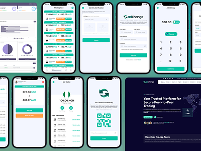 adChange - P2P Trading Platform Full Solution adchange admin panel android appdev appdevs appdevsx application c panel currency exchange forexcrow full system ios landing page template uiux user experience user interface user panel website