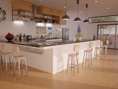 Kitchen Interior render