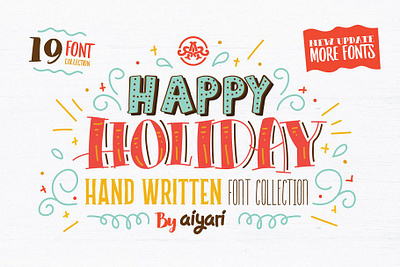Happy Holiday + Update Free Download branding calligraphy christmas christmas font cute font doodle font drawing elegant font font bundle font family greeting card hand letter hand lettered font handwriting fonts happy holiday layered font mural pua wedding
