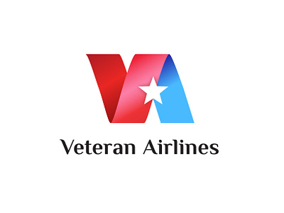 Veteran Airlines VA Logo Design airlines branding election logo logo design monogram political usa veteran virginia