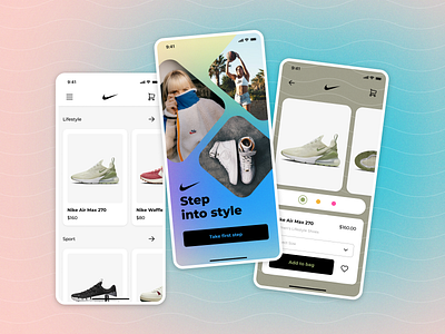 Nike App app ios nike ui ux