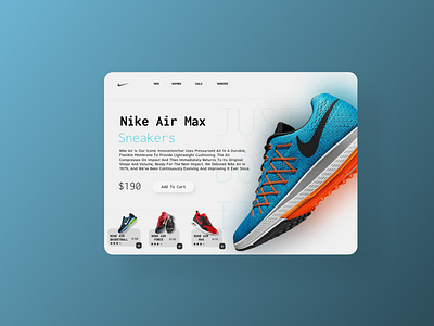 Nike Website Landing Page typography ui ux