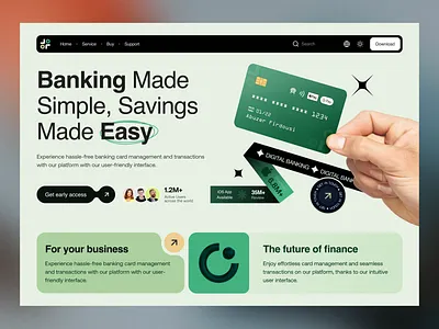 Secure SaaS Banking Solutions for Modern | Fintech Innovation bankingtech blockchain design digitalpayments digitaltransformation finance fintech fintechinnovation headershot illustration landing page minimal onlinebanking saas securebanking ui ui design ux ux design web design