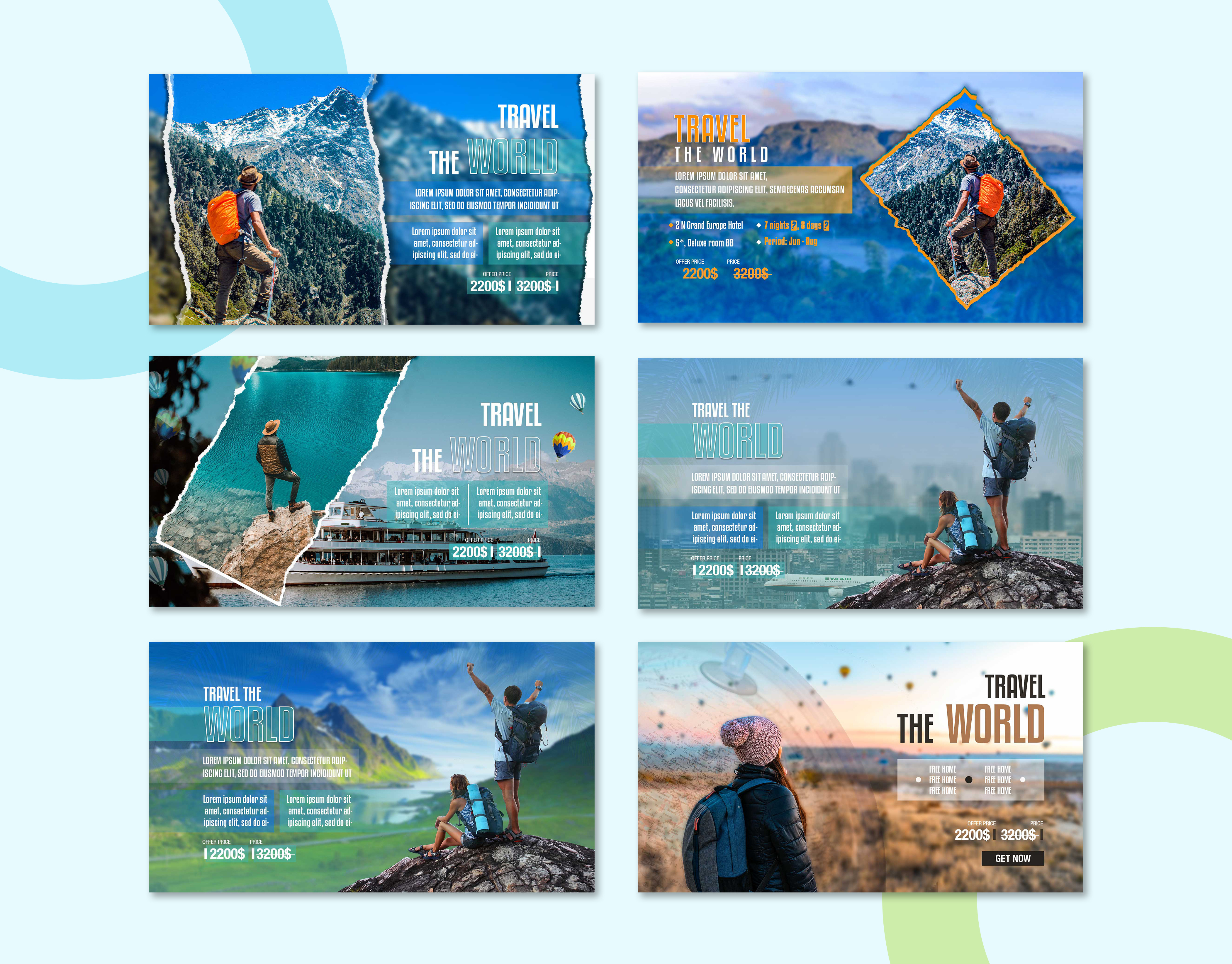 Example of Web Banner, Website Header 