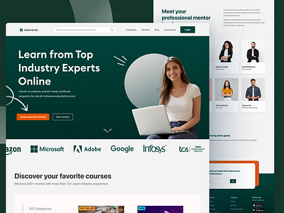 Eduverse - Educational Landing Page