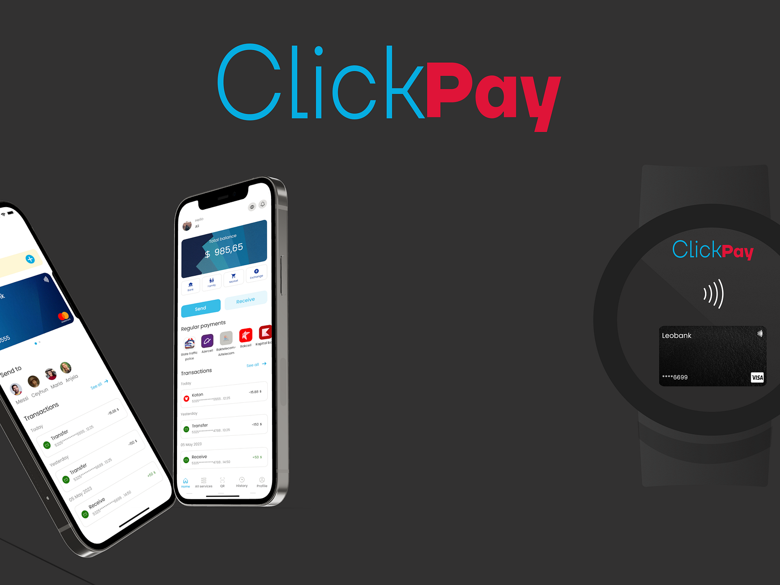 ClicPay Digital Wallet by Ali Rasulov on Dribbble