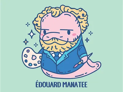 Eduardo Manatee Vector Illustration vector