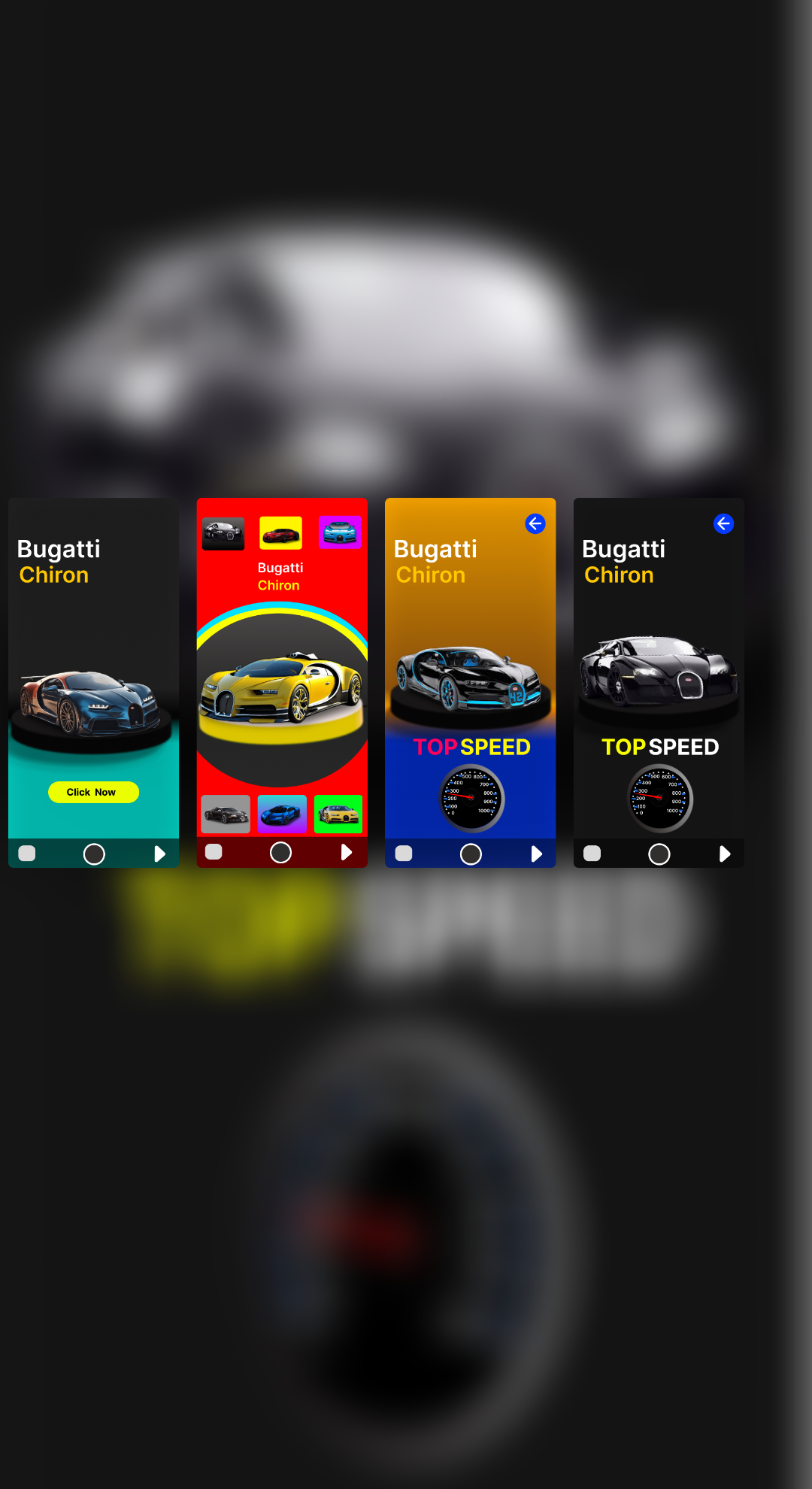 Bugatti car appp by Nazguzui on Dribbble