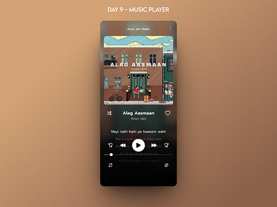 Daily UI | Day 09 | Music Player 09 dailyui09 dailyuidesign09 music player