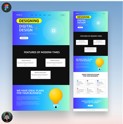 Design Landing Page frontenddeveloper graphic design ux web design