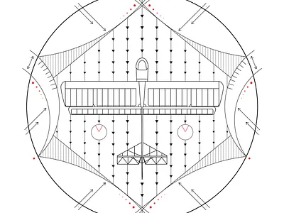 Glider art circle geometry glider graphic design illustration science