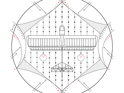 Glider art circle geometry glider graphic design illustration science