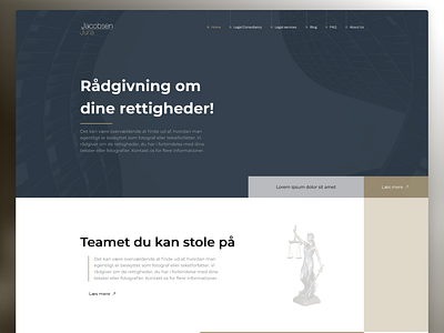Jacobsen Jura 🏢 desigb design lawyer ui uiux ux webdesign website