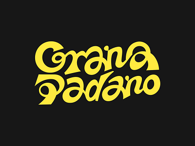 Grana Padano ● belcdesign branding customtypo flatlogo gastronomy granapadano letters logodesign logotypes patrykbelc typography