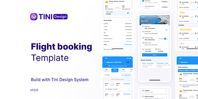 Flight Booking Template app design ui ux