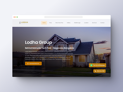 Lodha Group's Website Design (Hero Section) figma ui uiux design ux webapp