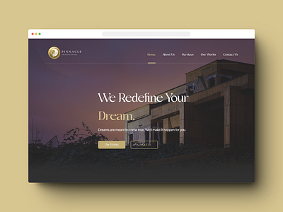 Pinnacle Infraventure's Website Design figma ui uiux design ux webapp