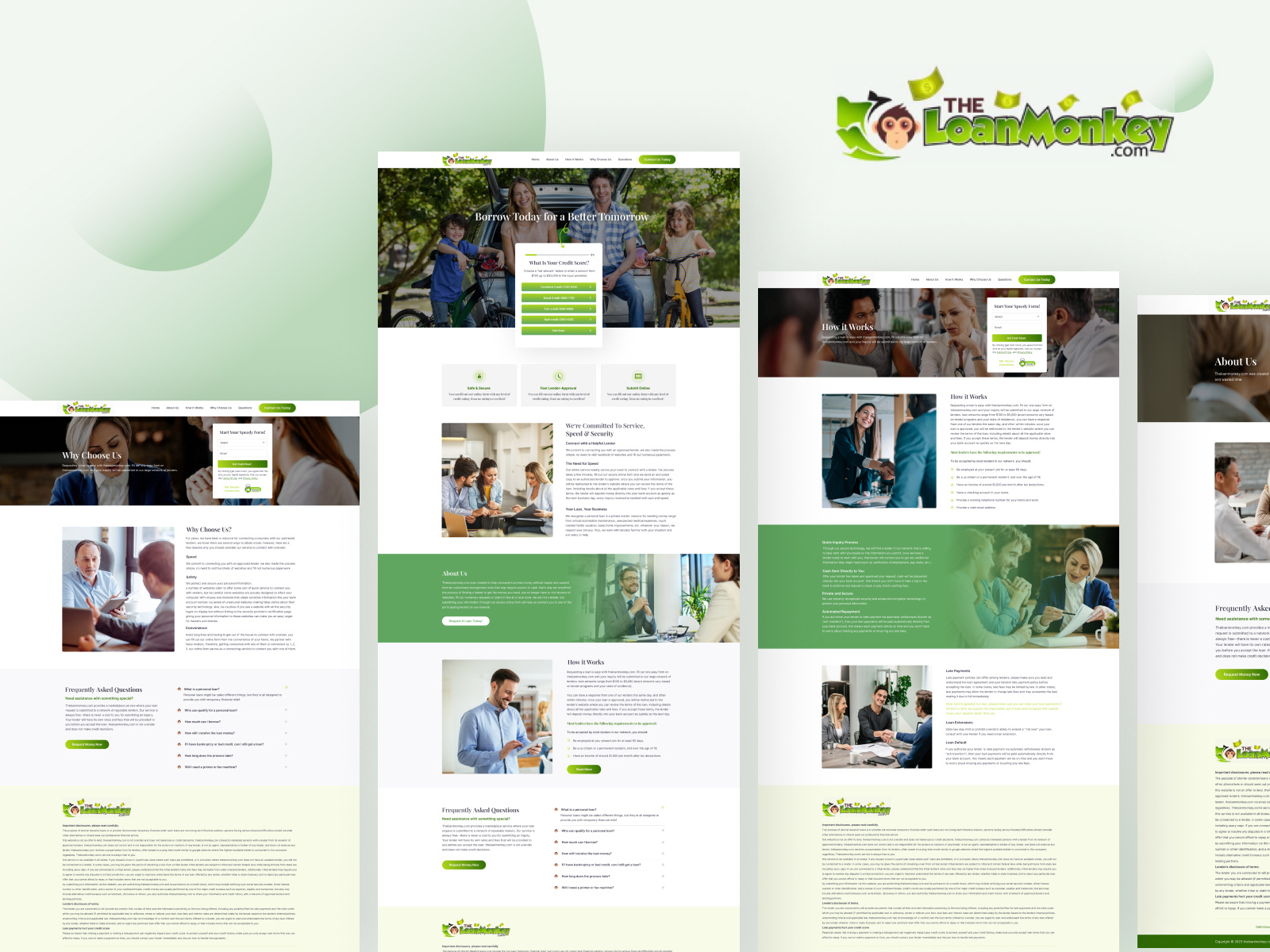 The Loan Monkey site deisng by Omar Fark on Dribbble