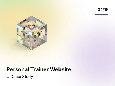 Personal Trainer Website UI Case Study competitor research fitness flow map homepage personal trainer ui