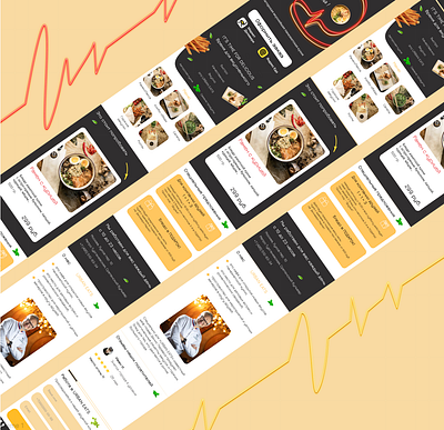 App Urban Eats | UI/UX landing page Urban Eats | Mobile version advertising app design figma graphic design landing page mobile version presentation ui uiux design ux