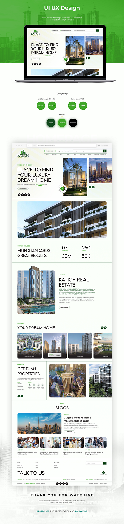 Katich Real Estate real estate ui