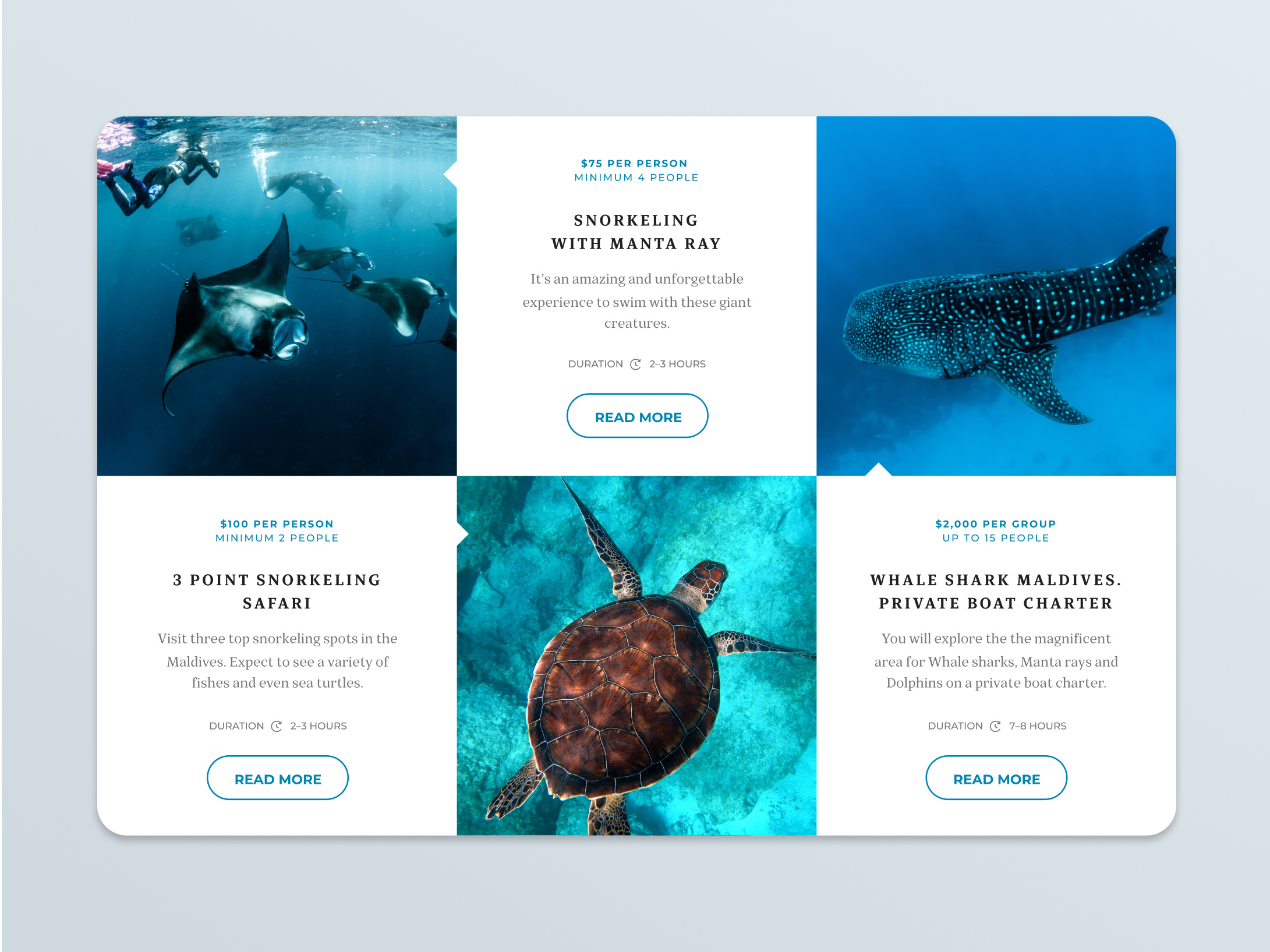 Excursions design excursions figma mobile version ocean ui ux uxui web web design web site