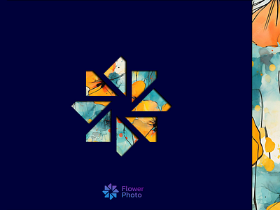 Flower Photo Logo logo