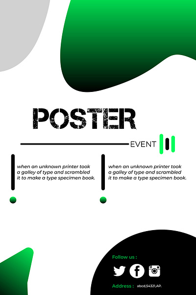 POSTER Design 2d adobe xd ads advertisment branding design graphic design poster posterdesign