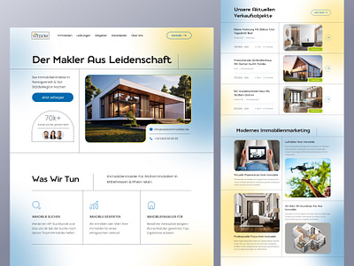 Wedow Immobilien // Website branding clean design figma logo minimal modern houses rent rental houses ui ux