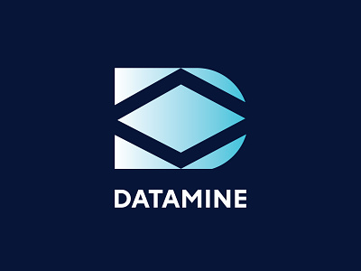 Logo for datamine letter d+ data data lettar logo minimal