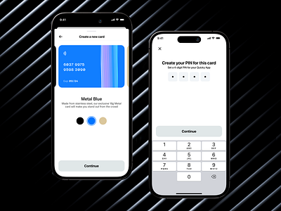 Fintech App - Create New Card card design create card finance app fintech app investment mobile app mobile banking mobile design ui wavespace wavespace agency