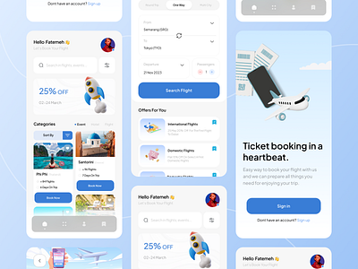 Ticket booking app ✈️‏ 3d airplane app booking design digital e commerce illustration mobile plane technology ticket tour tourism tourist travel trip ui ux vacation