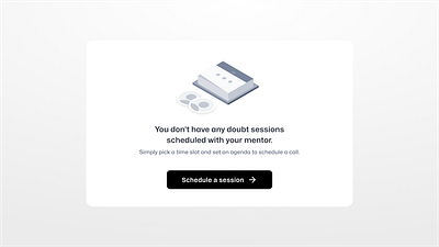 Empty State for no calendar events empty state illustration isometric ui