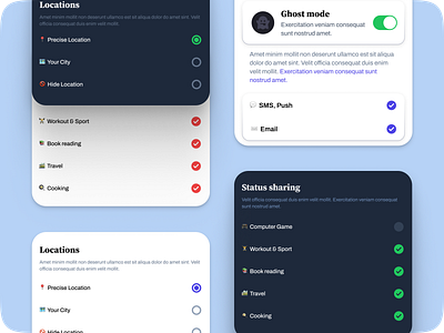 Design Deconstructed: Guide to App Settings UI with Templates android app check checkbox checked configuration dark design ios mobile radio radio button settings switch templates toggle ui ui kit web