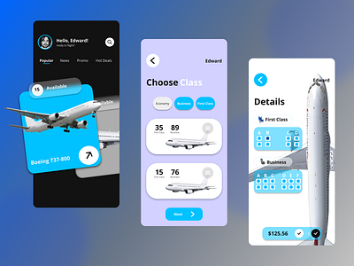 Airplane Booking Concept airplane app booking concept design illustration ui vacation