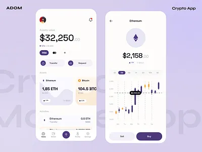 Crypto Exchange App app app design app ui banking app coin app crypto app crypto exchange currency exchange design exchange app finance app ui ux wallet