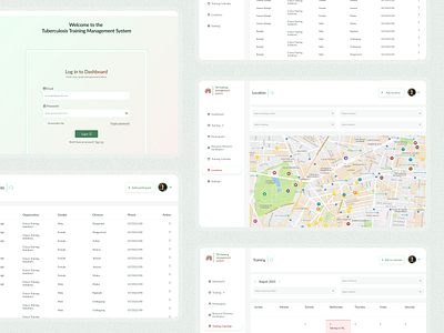 TrMIS Tuberculosis Training Management System admin branding dashboard govt location dashboard logo management system trainee trainer training dashboard training system ui user ux ux research