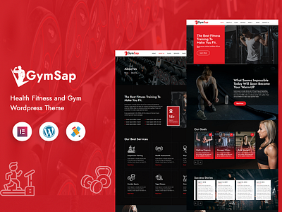 Gymsap Health Fitness and Gym Wordpress Theme bodybuilding fitness fitness gym gym gym theme gym wordpress sports theme ui workout yoga