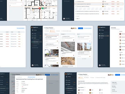 Construction Management App app construction management management app platform task app task management tasks ui ux uxui design web app